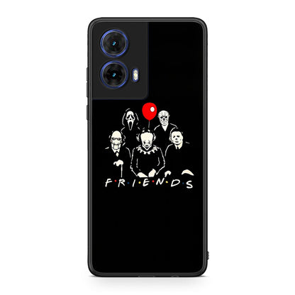 Motorola Moto G85 Halloween Friends Θήκη από τη Smartfits με σχέδιο στο πίσω μέρος και μαύρο περίβλημα | Smartphone case with colorful back and black bezels by Smartfits