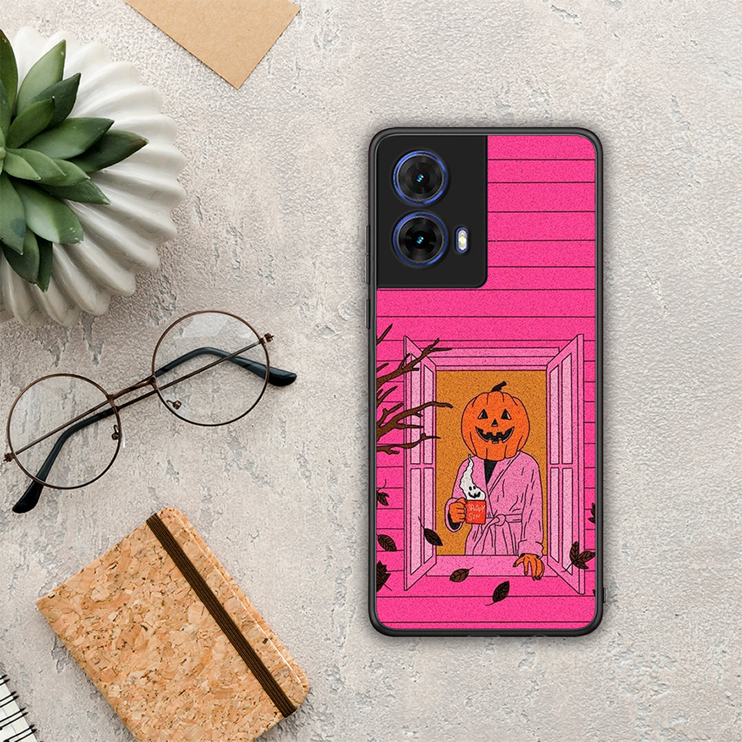 Halloween Pumpkin Lady - Motorola Moto G85 θήκη
