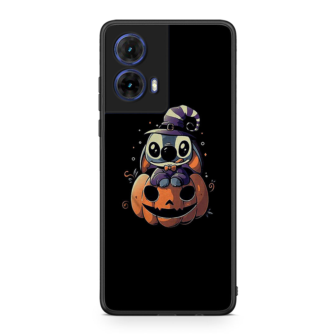 Motorola Moto G85 Halloween Stitch θήκη από τη Smartfits με σχέδιο στο πίσω μέρος και μαύρο περίβλημα | Smartphone case with colorful back and black bezels by Smartfits
