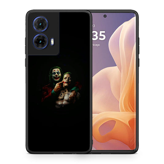 Θήκη Motorola Moto G85 Clown Hero από τη Smartfits με σχέδιο στο πίσω μέρος και μαύρο περίβλημα | Motorola Moto G85 Clown Hero case with colorful back and black bezels