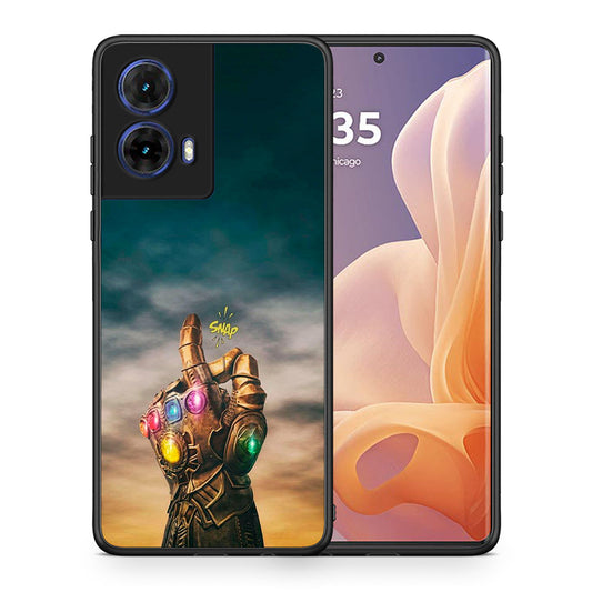 Θήκη Motorola Moto G85 Infinity Snap από τη Smartfits με σχέδιο στο πίσω μέρος και μαύρο περίβλημα | Motorola Moto G85 Infinity Snap case with colorful back and black bezels