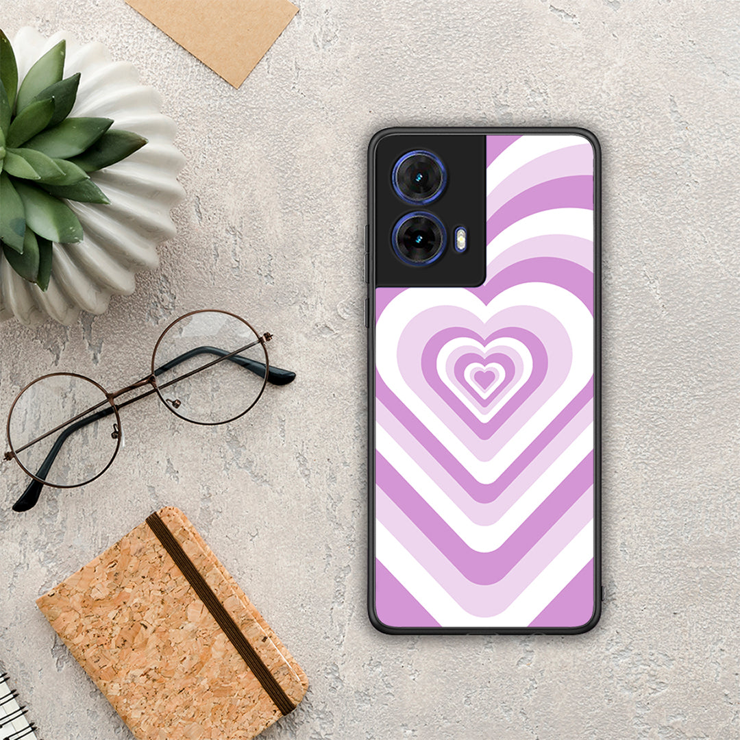 Lilac Hearts - Motorola Moto G85 θήκη