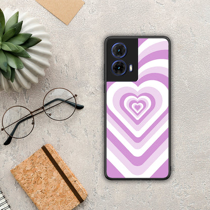 Lilac Hearts - Motorola Moto G85 θήκη