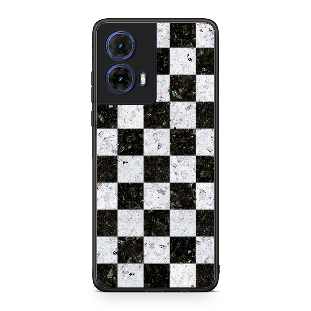 4 - Motorola Moto G85 Square Geometric Marble case, cover, bumper
