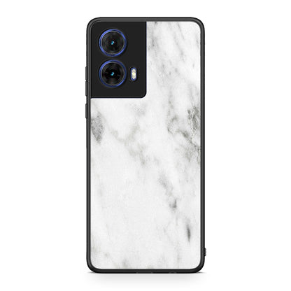 2 - Motorola Moto G85 White marble case, cover, bumper