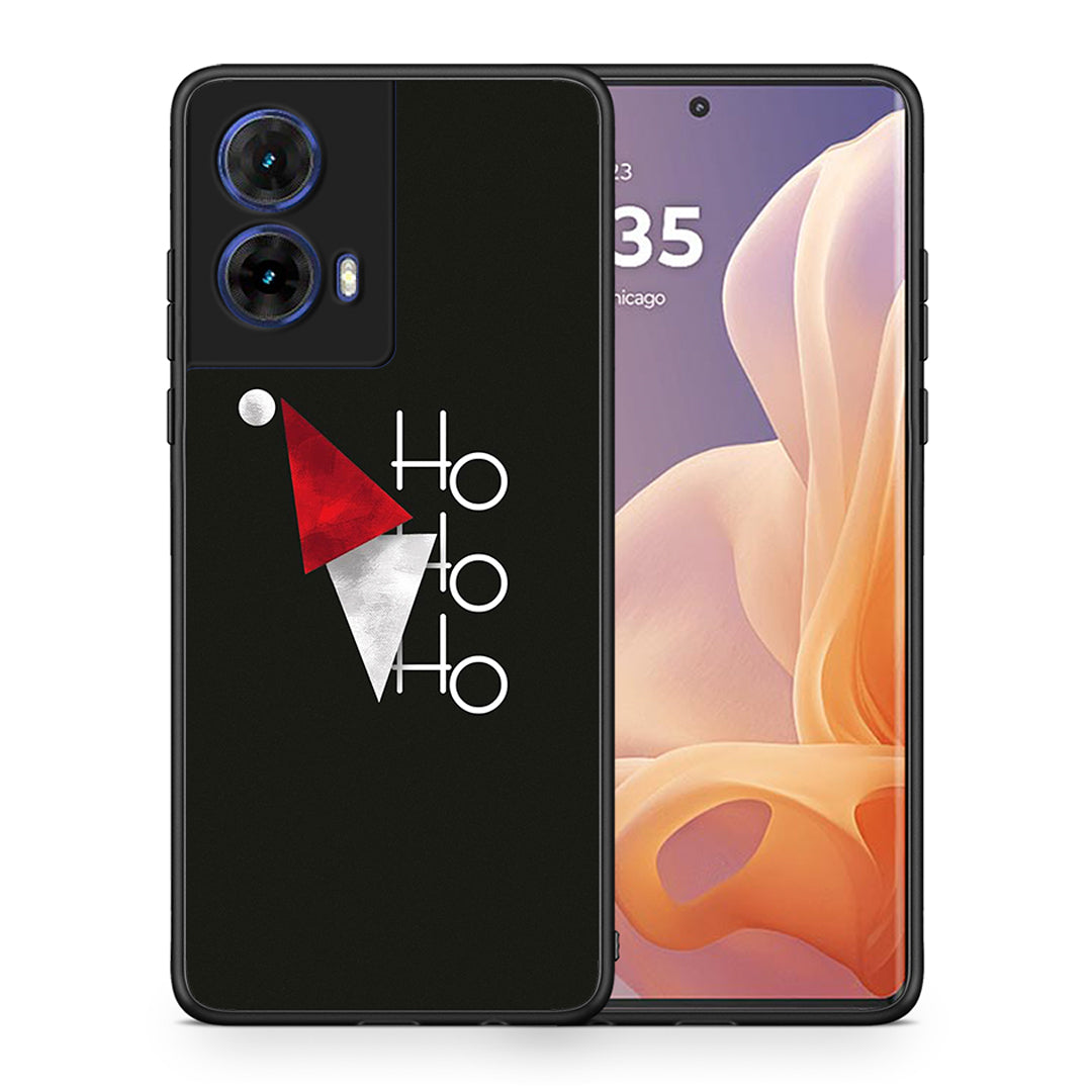 Θήκη Motorola Moto G85 Minimal Christmas από τη Smartfits με σχέδιο στο πίσω μέρος και μαύρο περίβλημα | Motorola Moto G85 Minimal Christmas case with colorful back and black bezels
