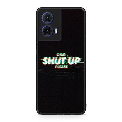 Motorola Moto G85 OMG ShutUp θήκη από τη Smartfits με σχέδιο στο πίσω μέρος και μαύρο περίβλημα | Smartphone case with colorful back and black bezels by Smartfits