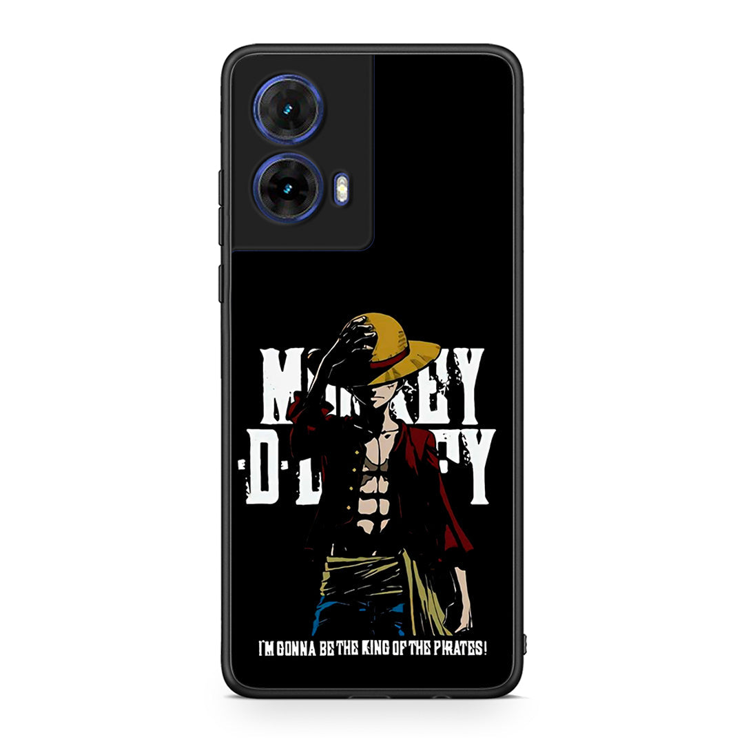 Motorola Moto G85 Pirate King θήκη από τη Smartfits με σχέδιο στο πίσω μέρος και μαύρο περίβλημα | Smartphone case with colorful back and black bezels by Smartfits