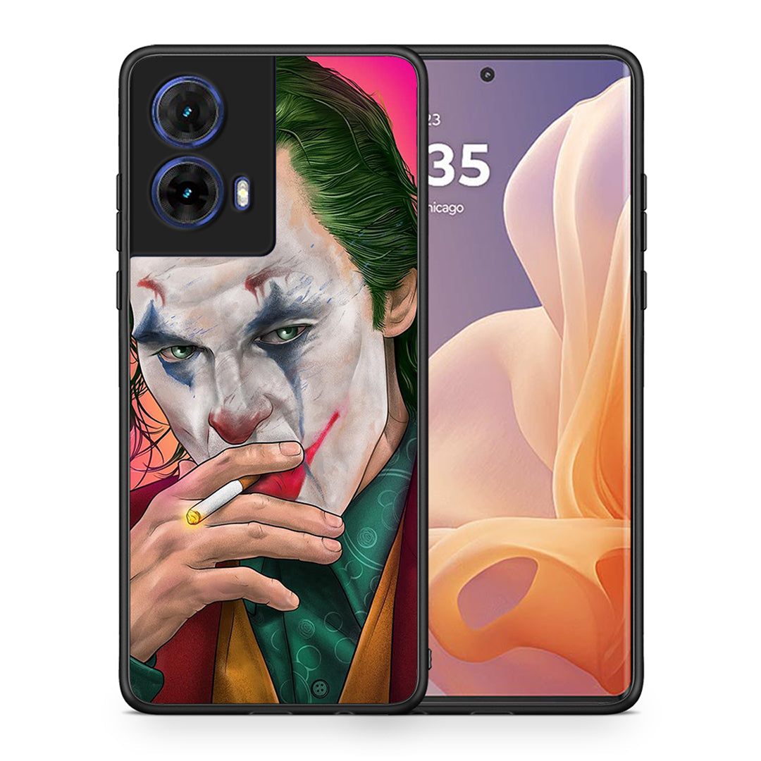 Θήκη Motorola Moto G85 JokesOnU PopArt από τη Smartfits με σχέδιο στο πίσω μέρος και μαύρο περίβλημα | Motorola Moto G85 JokesOnU PopArt case with colorful back and black bezels