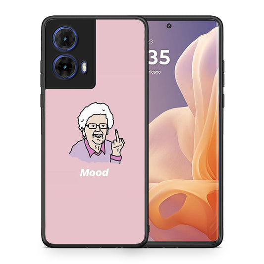 Θήκη Motorola Moto G85 Mood PopArt από τη Smartfits με σχέδιο στο πίσω μέρος και μαύρο περίβλημα | Motorola Moto G85 Mood PopArt case with colorful back and black bezels