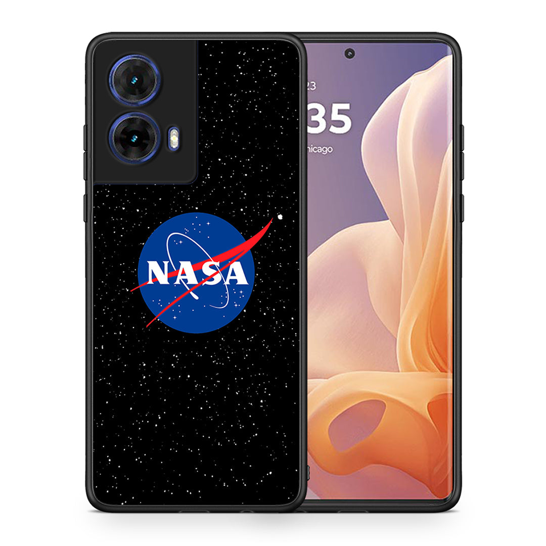 Θήκη Motorola Moto G85 NASA PopArt από τη Smartfits με σχέδιο στο πίσω μέρος και μαύρο περίβλημα | Motorola Moto G85 NASA PopArt case with colorful back and black bezels