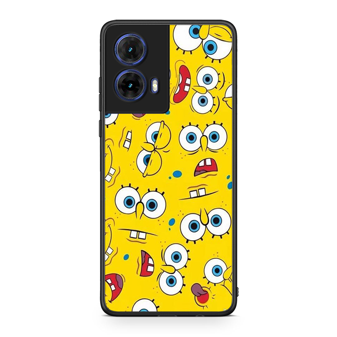 4 - Motorola Moto G85 Sponge PopArt case, cover, bumper