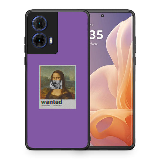 Θήκη Motorola Moto G85 Monalisa Popart από τη Smartfits με σχέδιο στο πίσω μέρος και μαύρο περίβλημα | Motorola Moto G85 Monalisa Popart case with colorful back and black bezels