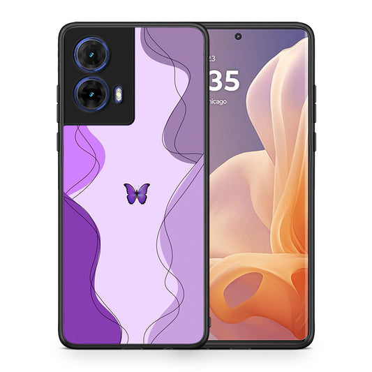 Purple Mariposa - Motorola Moto G85 θήκη