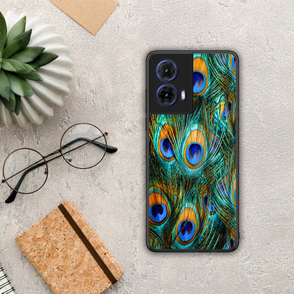 Real Peacock Feathers - Motorola Moto G85 θήκη