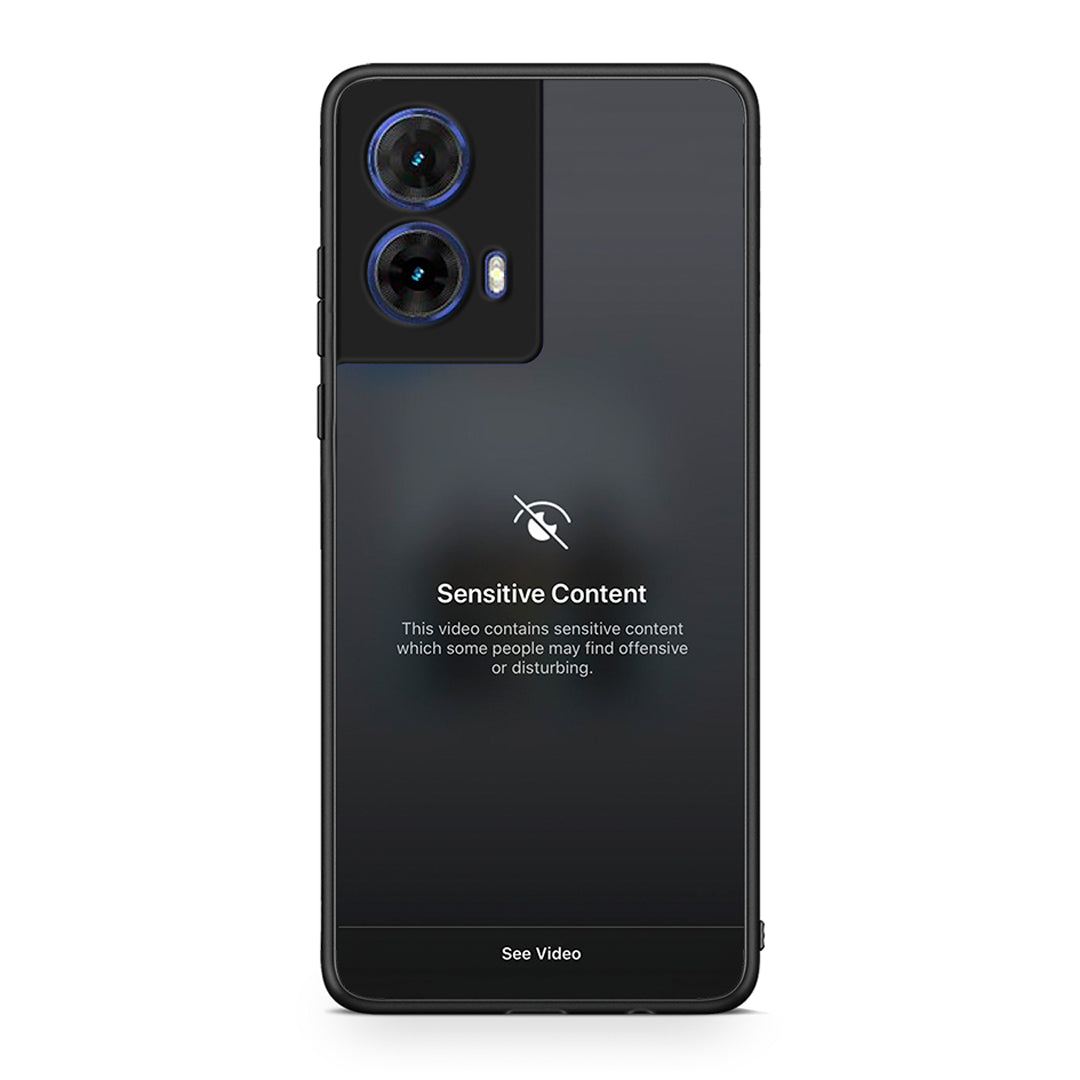 Motorola Moto G85 Sensitive Content θήκη από τη Smartfits με σχέδιο στο πίσω μέρος και μαύρο περίβλημα | Smartphone case with colorful back and black bezels by Smartfits