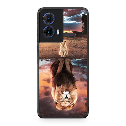 Motorola Moto G85 Sunset Dreams Θήκη Αγίου Βαλεντίνου από τη Smartfits με σχέδιο στο πίσω μέρος και μαύρο περίβλημα | Smartphone case with colorful back and black bezels by Smartfits