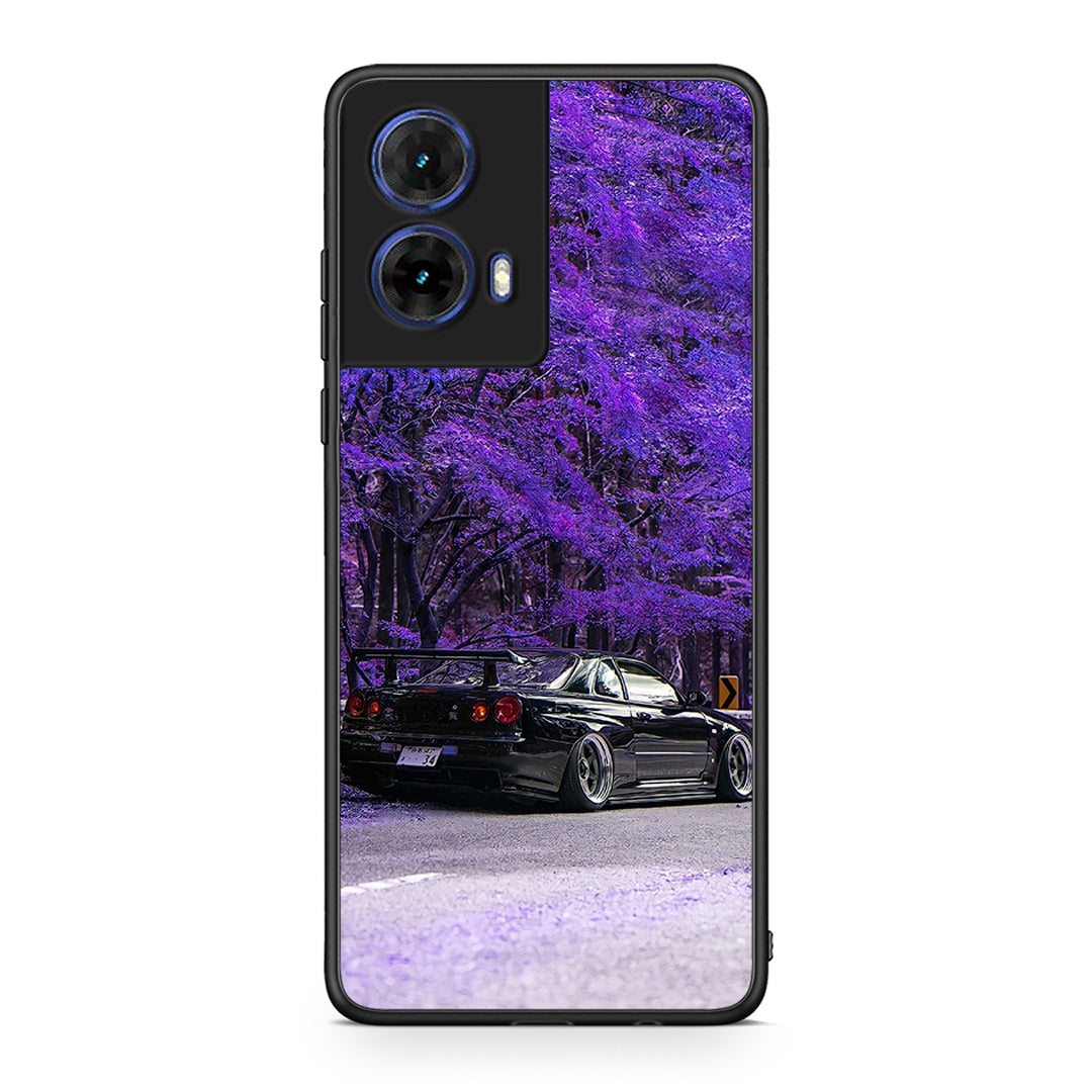 Motorola Moto G85 Super Car Θήκη Αγίου Βαλεντίνου από τη Smartfits με σχέδιο στο πίσω μέρος και μαύρο περίβλημα | Smartphone case with colorful back and black bezels by Smartfits