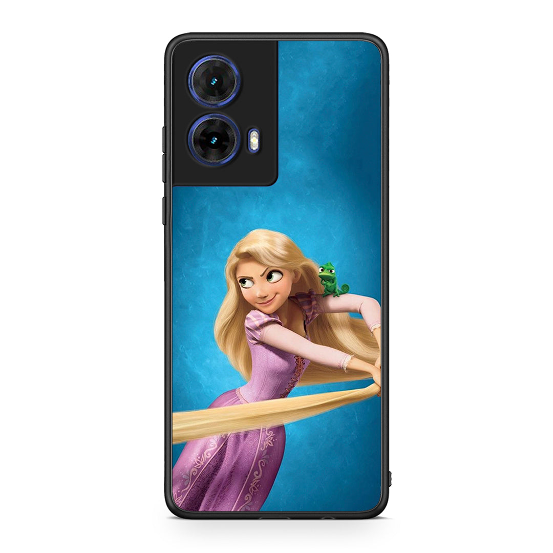 Motorola Moto G85 Tangled 2 Θήκη Αγίου Βαλεντίνου από τη Smartfits με σχέδιο στο πίσω μέρος και μαύρο περίβλημα | Smartphone case with colorful back and black bezels by Smartfits