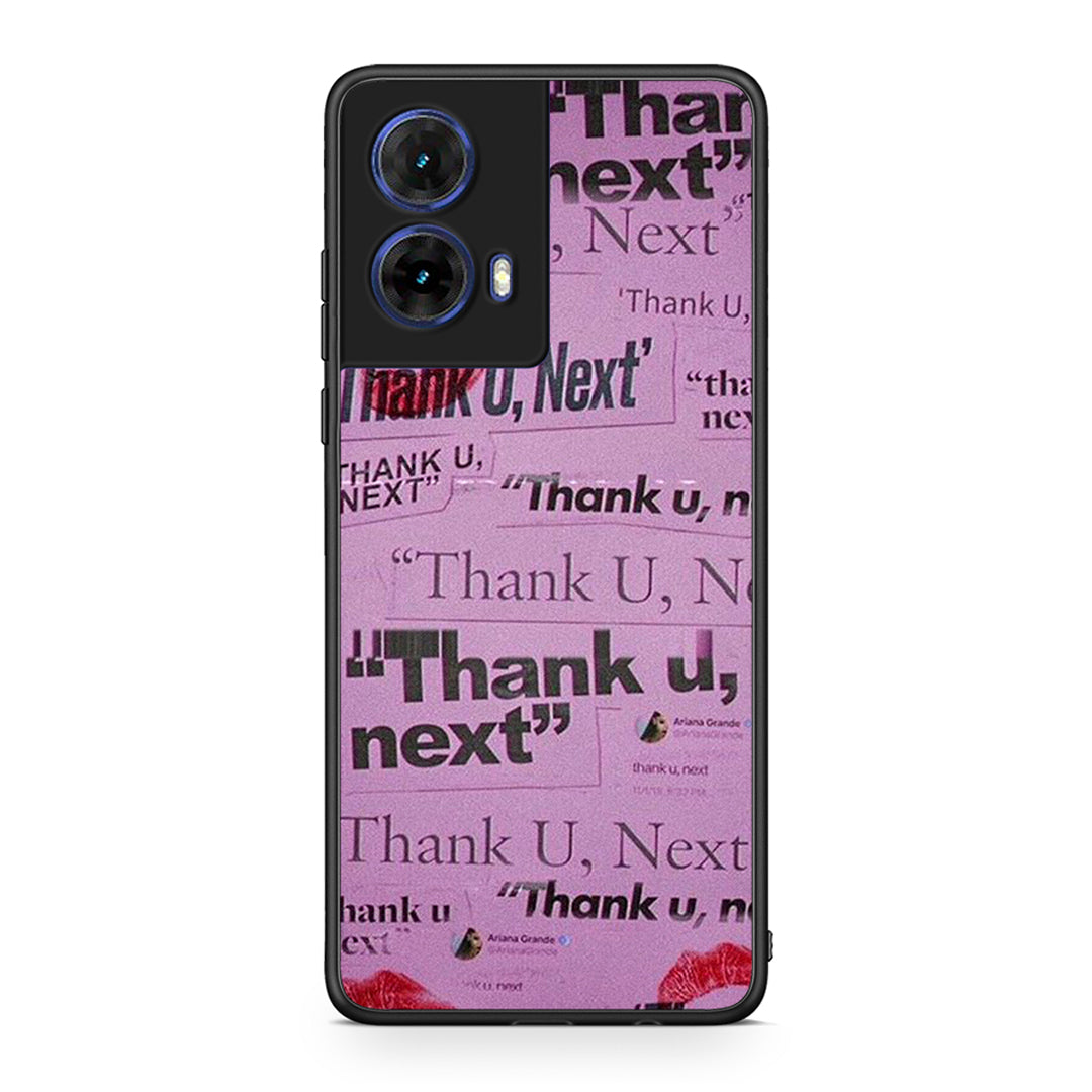 Motorola Moto G85 Thank You Next Θήκη Αγίου Βαλεντίνου από τη Smartfits με σχέδιο στο πίσω μέρος και μαύρο περίβλημα | Smartphone case with colorful back and black bezels by Smartfits