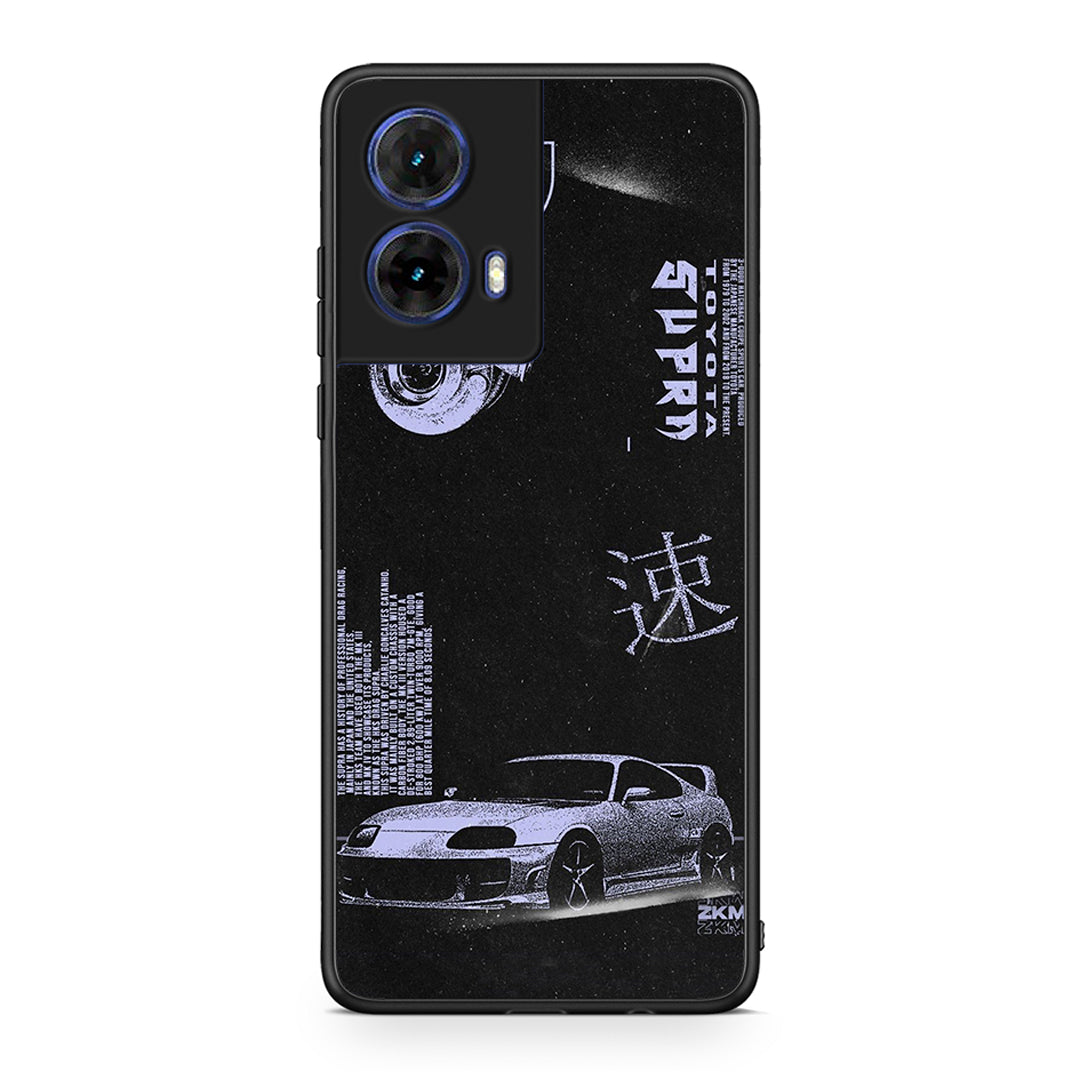 Motorola Moto G85 Tokyo Drift Θήκη Αγίου Βαλεντίνου από τη Smartfits με σχέδιο στο πίσω μέρος και μαύρο περίβλημα | Smartphone case with colorful back and black bezels by Smartfits