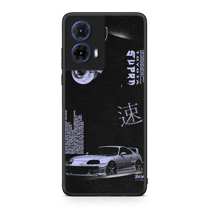 Motorola Moto G85 Tokyo Drift Θήκη Αγίου Βαλεντίνου από τη Smartfits με σχέδιο στο πίσω μέρος και μαύρο περίβλημα | Smartphone case with colorful back and black bezels by Smartfits