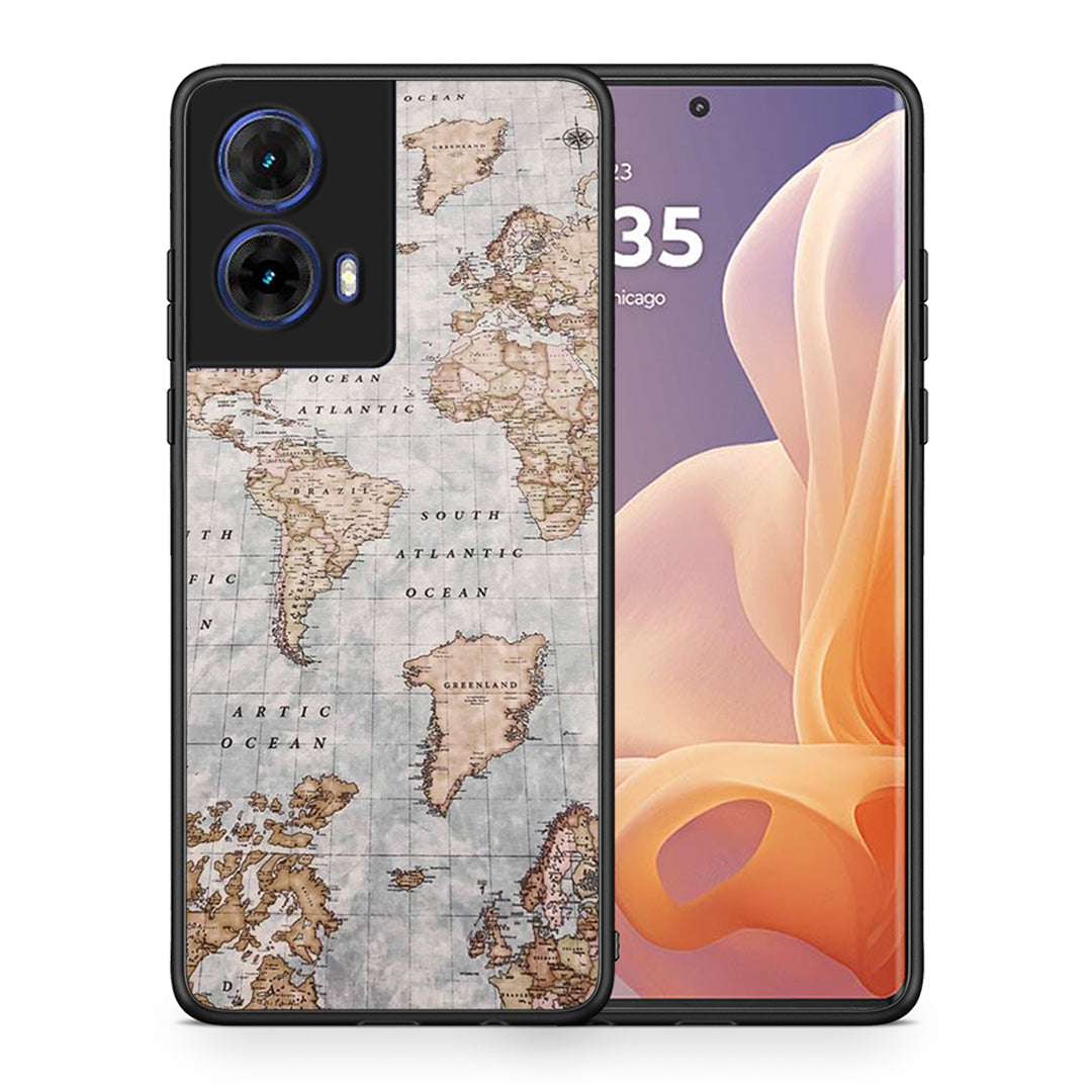 World Map - Motorola Moto G85 θήκη