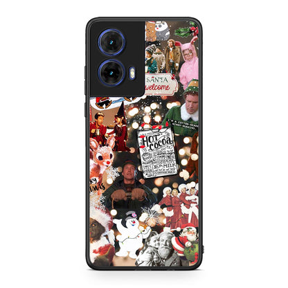 Motorola Moto G85 Xmas Movies θήκη από τη Smartfits με σχέδιο στο πίσω μέρος και μαύρο περίβλημα | Smartphone case with colorful back and black bezels by Smartfits