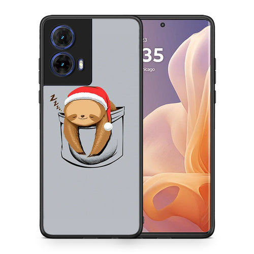 Θήκη Motorola Moto G85 Xmas Zzzz από τη Smartfits με σχέδιο στο πίσω μέρος και μαύρο περίβλημα | Motorola Moto G85 Xmas Zzzz case with colorful back and black bezels