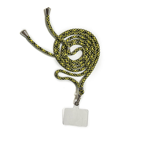 Λουράκι Λαιμού για Κινητό - Μαύρο Κίτρινο