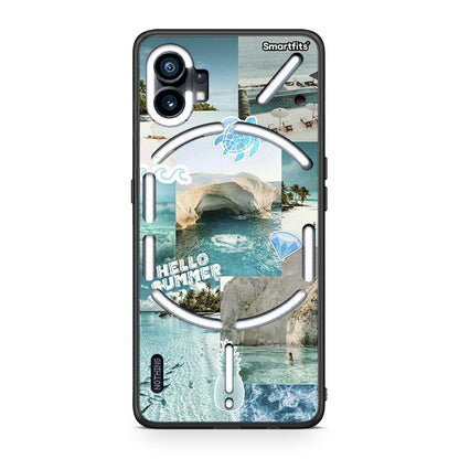 Nothing Phone 1 Aesthetic Summer Θήκη από τη Smartfits με σχέδιο στο πίσω μέρος και μαύρο περίβλημα | Smartphone case with colorful back and black bezels by Smartfits