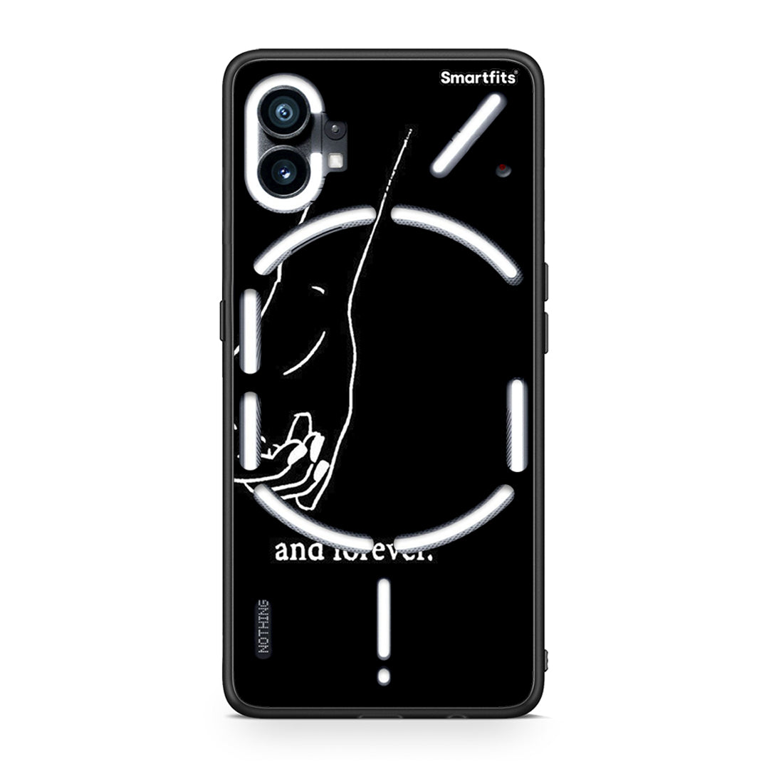 Nothing Phone 1 Always & Forever 2 Θήκη Αγίου Βαλεντίνου από τη Smartfits με σχέδιο στο πίσω μέρος και μαύρο περίβλημα | Smartphone case with colorful back and black bezels by Smartfits