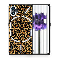 Thumbnail for Θήκη Nothing Phone 1 Leopard Animal από τη Smartfits με σχέδιο στο πίσω μέρος και μαύρο περίβλημα | Nothing Phone 1 Leopard Animal case with colorful back and black bezels