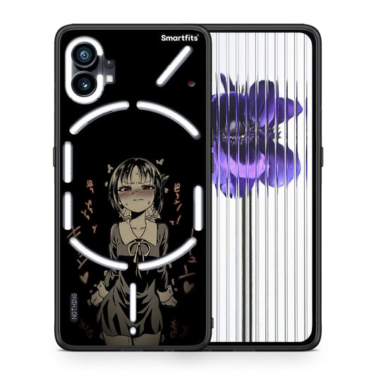 Θήκη Nothing Phone 1 Anime Girl από τη Smartfits με σχέδιο στο πίσω μέρος και μαύρο περίβλημα | Nothing Phone 1 Anime Girl case with colorful back and black bezels