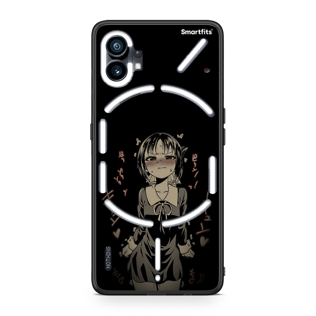 Nothing Phone 1 Anime Girl θήκη από τη Smartfits με σχέδιο στο πίσω μέρος και μαύρο περίβλημα | Smartphone case with colorful back and black bezels by Smartfits