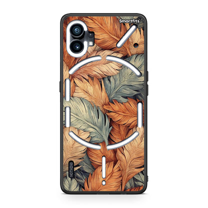 Nothing Phone 1 Autumn Leaves Θήκη από τη Smartfits με σχέδιο στο πίσω μέρος και μαύρο περίβλημα | Smartphone case with colorful back and black bezels by Smartfits
