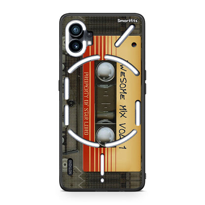 Nothing Phone 1 Awesome Mix θήκη από τη Smartfits με σχέδιο στο πίσω μέρος και μαύρο περίβλημα | Smartphone case with colorful back and black bezels by Smartfits