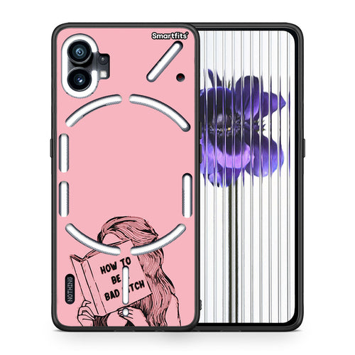 Θήκη Nothing Phone 1 Bad Bitch από τη Smartfits με σχέδιο στο πίσω μέρος και μαύρο περίβλημα | Nothing Phone 1 Bad Bitch case with colorful back and black bezels