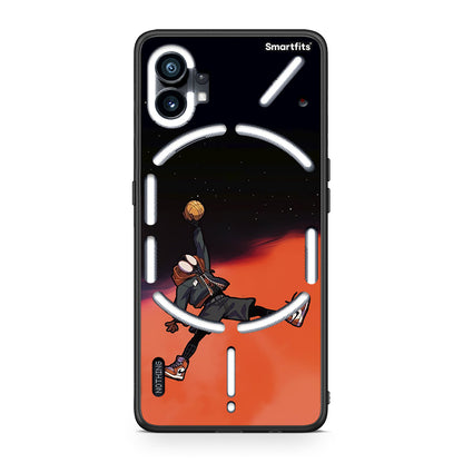 Nothing Phone 1 Basketball Hero θήκη από τη Smartfits με σχέδιο στο πίσω μέρος και μαύρο περίβλημα | Smartphone case with colorful back and black bezels by Smartfits