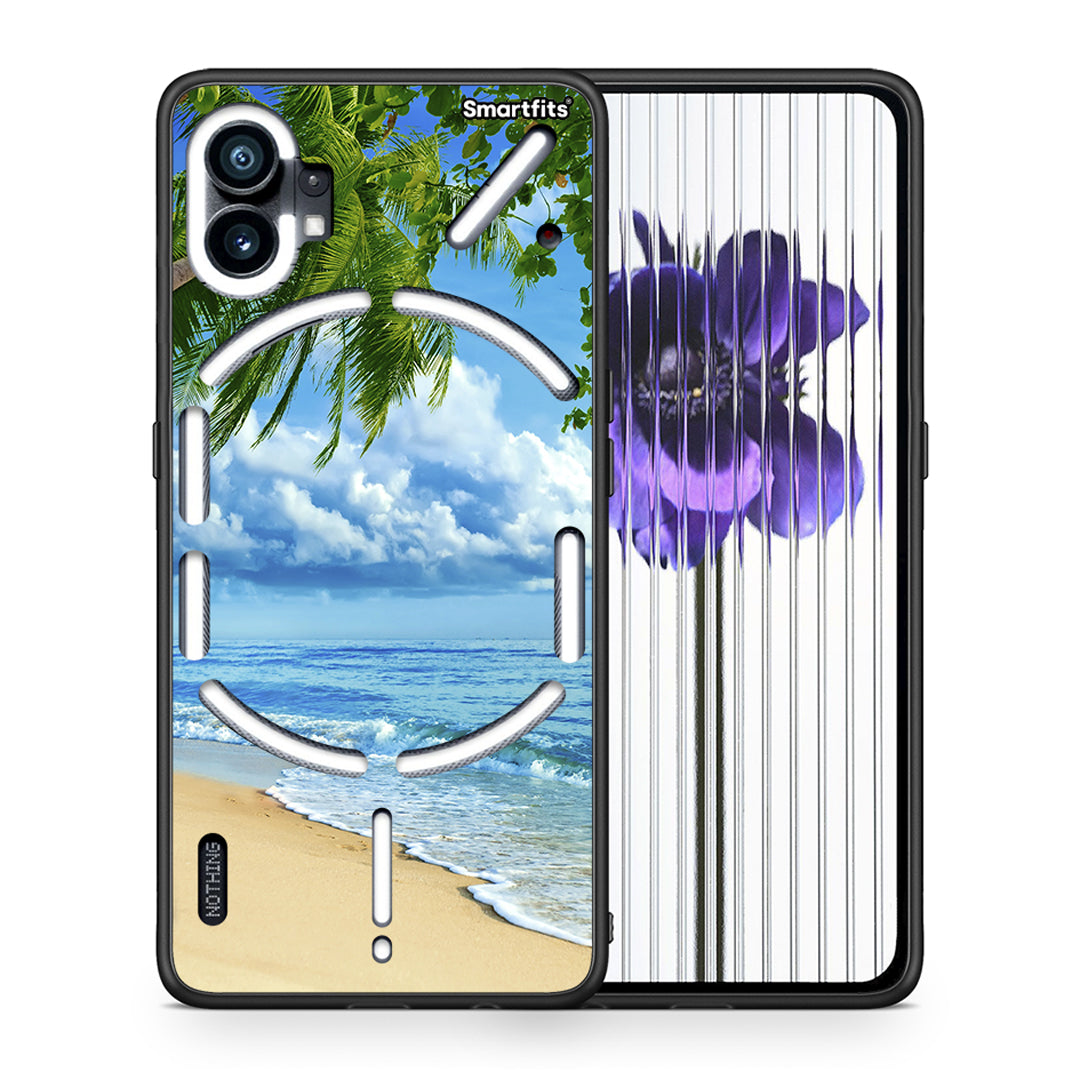 Θήκη Nothing Phone 1 Beautiful Beach από τη Smartfits με σχέδιο στο πίσω μέρος και μαύρο περίβλημα | Nothing Phone 1 Beautiful Beach case with colorful back and black bezels