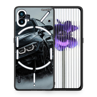Θήκη Nothing Phone 1 Black BMW από τη Smartfits με σχέδιο στο πίσω μέρος και μαύρο περίβλημα | Nothing Phone 1 Black BMW case with colorful back and black bezels