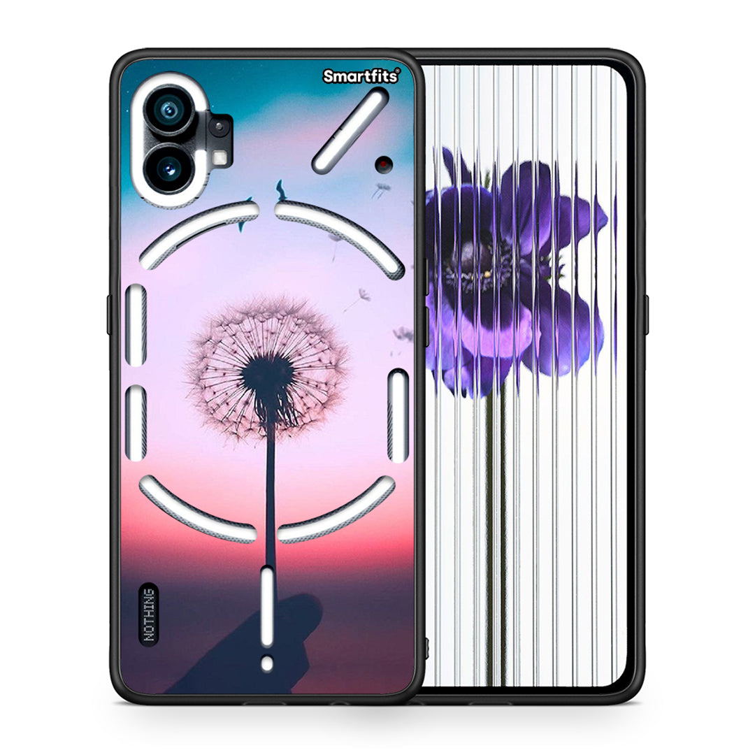 Θήκη Nothing Phone 1 Wish Boho από τη Smartfits με σχέδιο στο πίσω μέρος και μαύρο περίβλημα | Nothing Phone 1 Wish Boho case with colorful back and black bezels