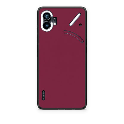 Θήκη Nothing Phone 1 Burgundy από τη Smartfits με σχέδιο στο πίσω μέρος και μαύρο περίβλημα | Nothing Phone 1 Burgundy case with colorful back and black bezels