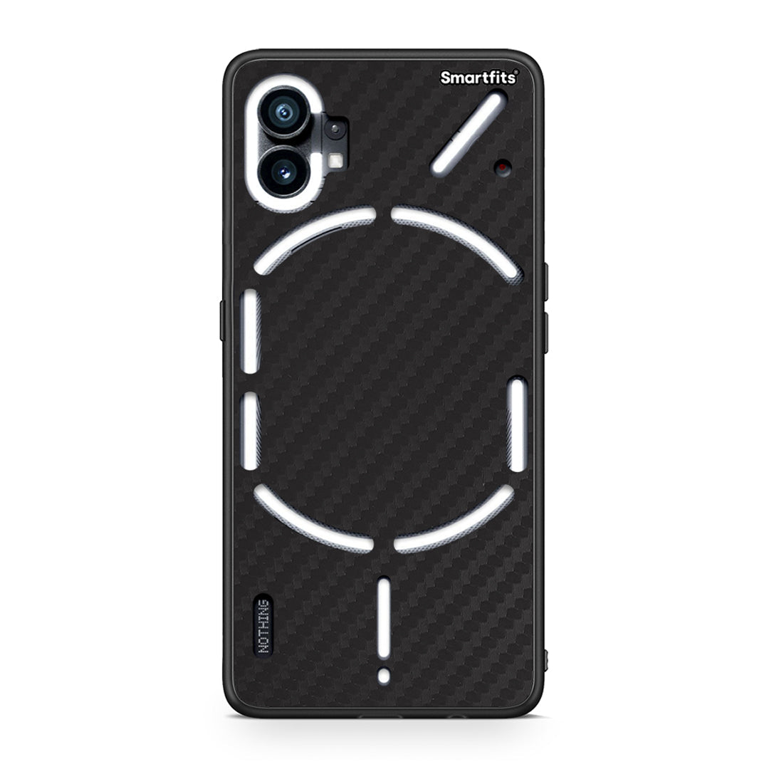 Nothing Phone 1 Carbon Black θήκη από τη Smartfits με σχέδιο στο πίσω μέρος και μαύρο περίβλημα | Smartphone case with colorful back and black bezels by Smartfits