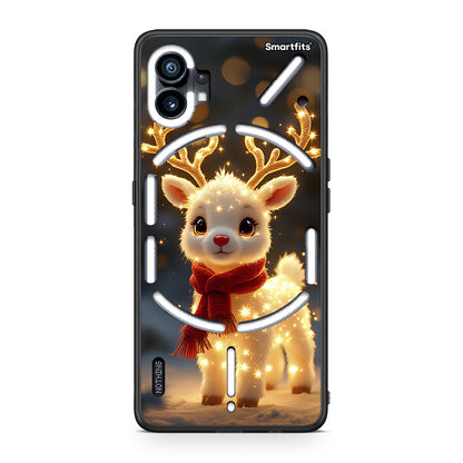 Nothing Phone 1 Christmas Cutie θήκη από τη Smartfits με σχέδιο στο πίσω μέρος και μαύρο περίβλημα | Smartphone case with colorful back and black bezels by Smartfits
