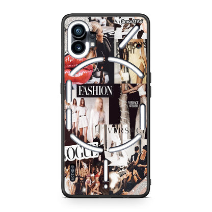 Nothing Phone 1 Collage Fashion Θήκη Αγίου Βαλεντίνου από τη Smartfits με σχέδιο στο πίσω μέρος και μαύρο περίβλημα | Smartphone case with colorful back and black bezels by Smartfits