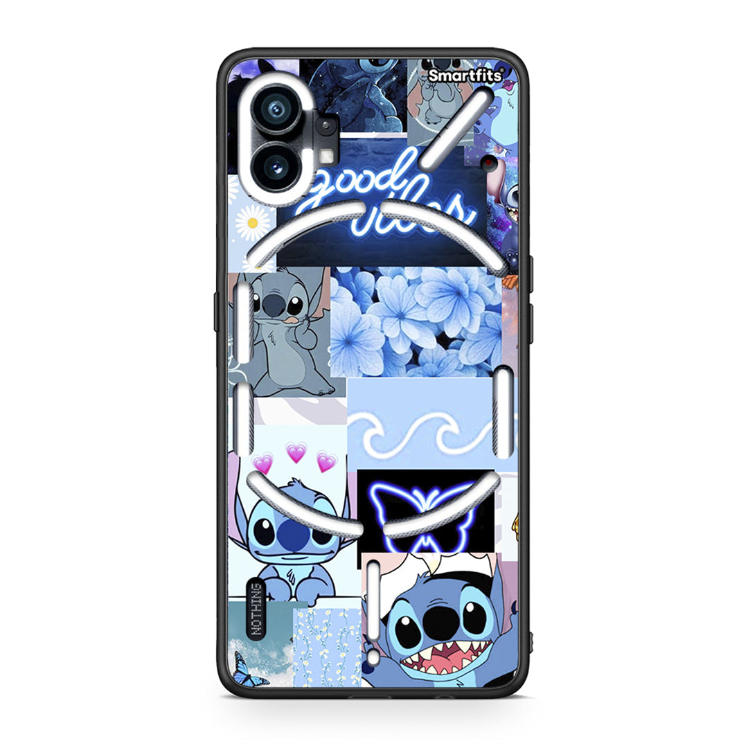 Nothing Phone 1 Collage Good Vibes Θήκη Αγίου Βαλεντίνου από τη Smartfits με σχέδιο στο πίσω μέρος και μαύρο περίβλημα | Smartphone case with colorful back and black bezels by Smartfits