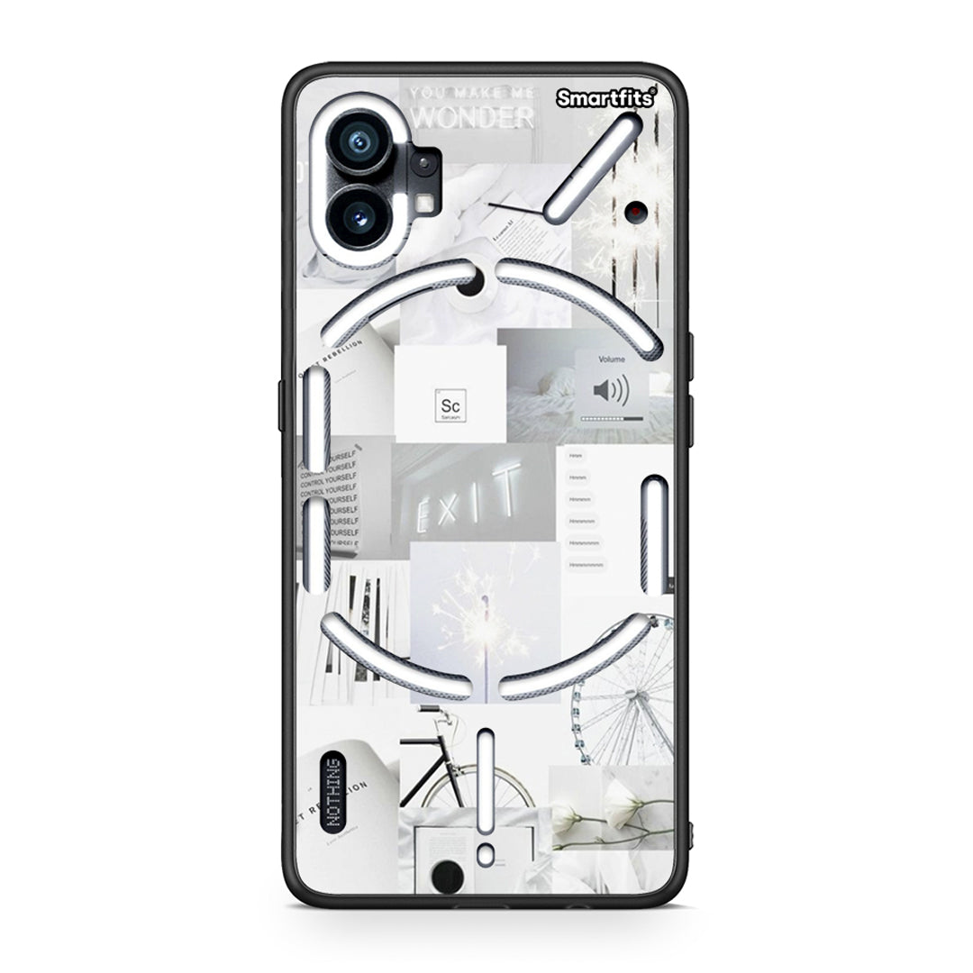 Nothing Phone 1 Collage Make Me Wonder Θήκη Αγίου Βαλεντίνου από τη Smartfits με σχέδιο στο πίσω μέρος και μαύρο περίβλημα | Smartphone case with colorful back and black bezels by Smartfits