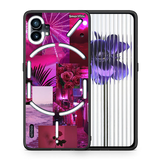 Collage Red Roses - Nothing Phone 1 θήκη