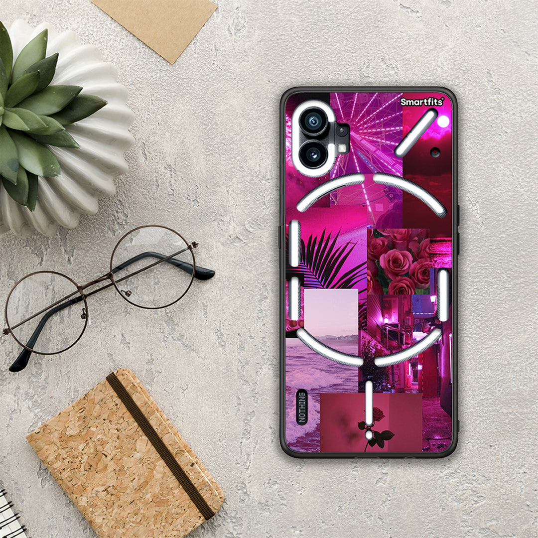 Collage Red Roses - Nothing Phone 1 θήκη
